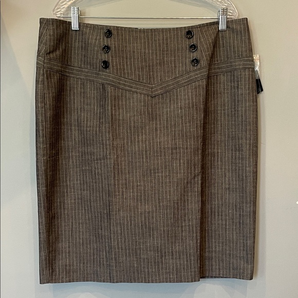 AGB Dresses & Skirts - Grey Pinstripe Women's Skirt size 16 new